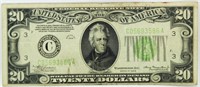 Series 1934 Green Seal $20 Federal Reserve Note
