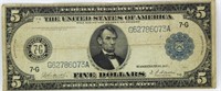 Series 1914 $5 Large Federal Reserve Bank Note