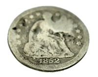 1852 Seated Liberty Silver Half Dime