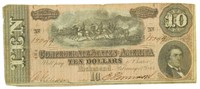 1864 Confederate $10 Bank Note
