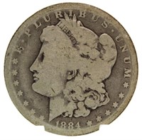 1884-S Morgan Silver Dollar *Key Date
