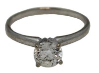 14kt Gold Brilliant 3/4 ct Diamond Solitaire Ring