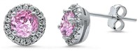 Gorgeous 2.00 ct Pink Sapphire Solitaire Earrings