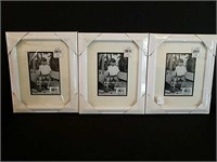 Three White 8 by 10 Frames