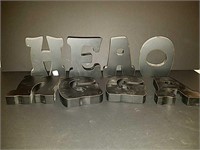 Black Painted Wooden Letters