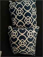 Blue and White Decorative Pillows