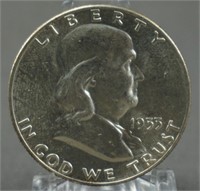 1955 Franklin Mint State BU Half Dollar