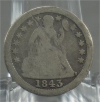 1843-O Seated Liberty Dime