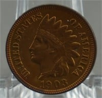 1903 Indian Head Red Brown Cent Penny