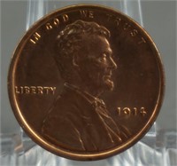 1914 Lincoln Red Wheat Cent Penny