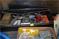 Misc. tools/hardware in tray
