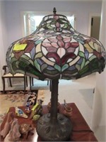Art Nouveau Style Reproduction Lamp, Triple Style