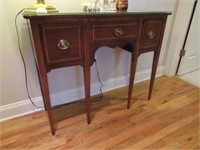 Serpentine Front Mahogany Diminutive Sideboard wit