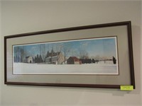 Signed & Numbered Winter Scene Print, Timothy G. B