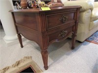 Two Drawer End Table by Thomasville