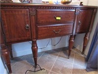 Sideboard in Mahogany Finish: Two Drawer, Two Door