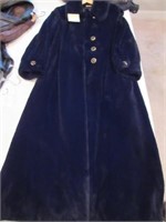 Ladies Custom Made Black Fur? Coat with Silk Linin