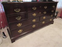 Ten Drawer Mahogany Dresser by Drexel Furniture