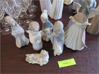 Six Lladro Nativity Figures