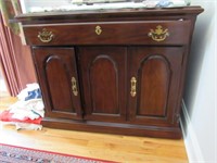 Mahogany Buffet/Bar by Drexel, Fold Out Serving To