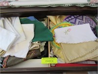 Group of Assorted Table Linens - In Sideboard