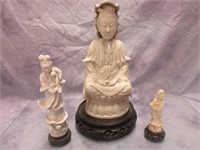 Three Porcelain Asian Figurines