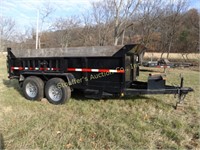 Chubbs inc electric dump trailer with load cover-
