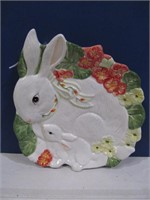 Fitz & Floyd rabbit plate
