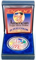 Coin 2000 American Eagle .999 Silver Colorized