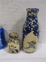 Alpine pottery, 2 milk jars