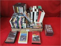 Cassette Tapes, Assorted Titles, VHS Tapes,