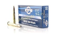 PPU 303 BRITISH SP 180GR - 200 Rounds