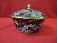 Cloisonne Metal Covered Bowl