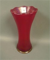 Imperial Red Stretch Interior Panels Swung Vase.