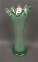 Northwood Ice Green Thin Rib Standard-Size Vase.
