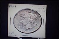 1921 Peace Silver Dollar $140 Reserve