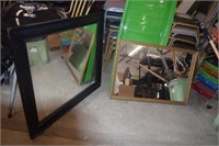 Two Framed Wall Mirrors
