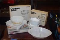 Corell Plates & Bowls, and Corning Ware