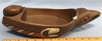 13" Reproduction cast potlatch raven bowl        (