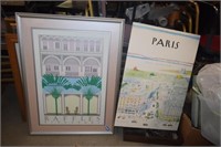 Unframed Paris Print and Framed