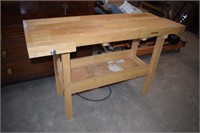 "White Gate" Wood Working Table w/ Two Vises