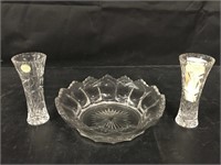 Lenox crystal and unmarked bowl