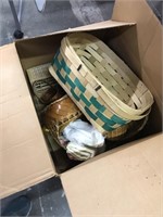 Box of assorted baskets