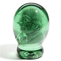 ANTIQUE VICTORIAN SULPHIDE DUMP PAPERWEIGHT,