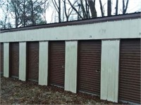 18 5X10 STORAGE UNITS WITH ROLL UP DOORS