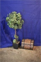 Faux Tree and Decorative Box
