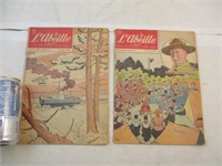 2 revues de scouts L'Abeille 1956