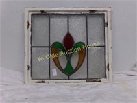 Three Color Stained Glass Window