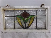 Matching Three Color Stained Glass Window