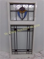 3 Color, 2 Panel Stained Glass Window